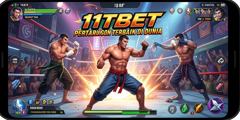 Screenshot dari gameplay 11TBET menunjukkan aksi pertarungan yang seru dan mendebarkan.