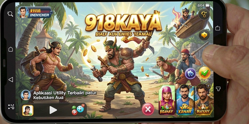 Tampilan antarmuka pengguna yang sederhana dan fungsional di 918KAYA.