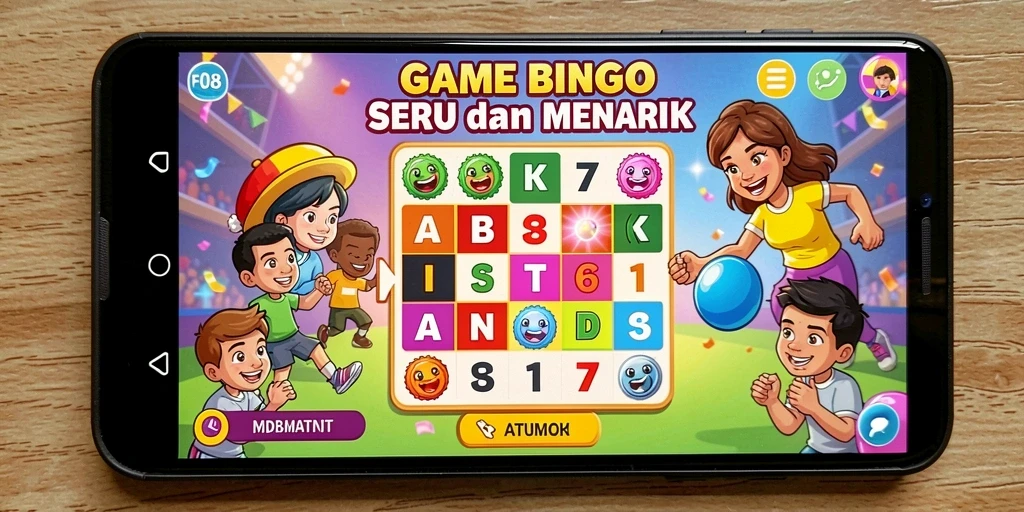 Tampilan gameplay menarik dari permainan Bingo F08.