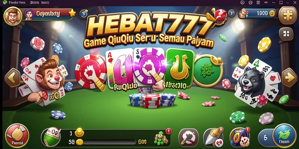 Screenshot gameplay QiuQiu di HEBAT777 yang mendebarkan.