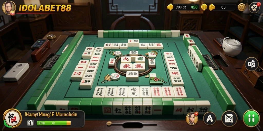Screenshot gameplay IDOLABET88 menampilkan tantangan Mahjong yang menarik.