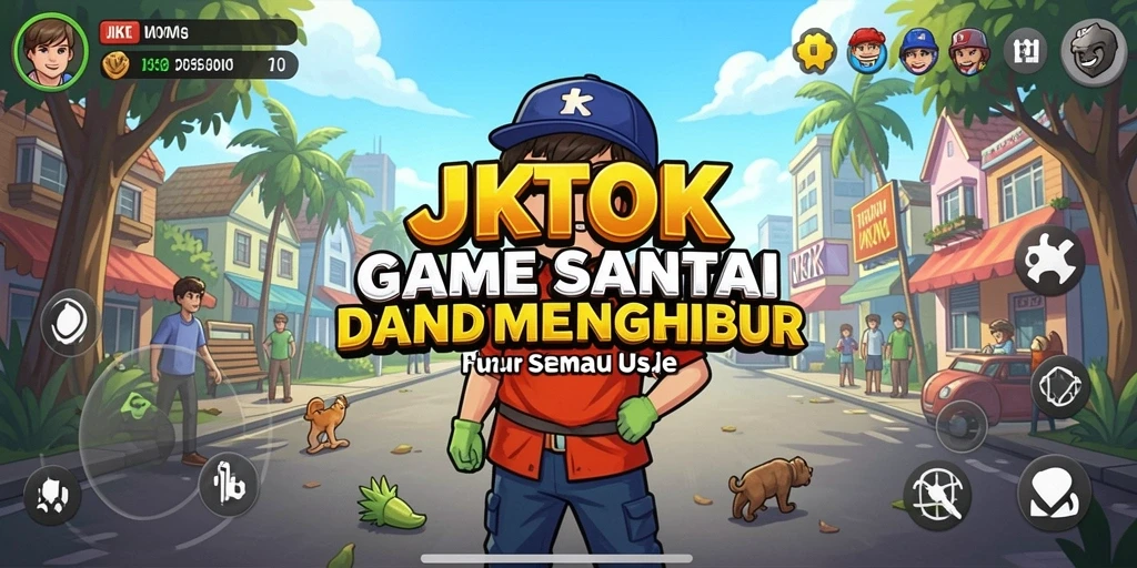 Screenshot utama JKTOK menampilkan momen seru dalam gameplay Casual.