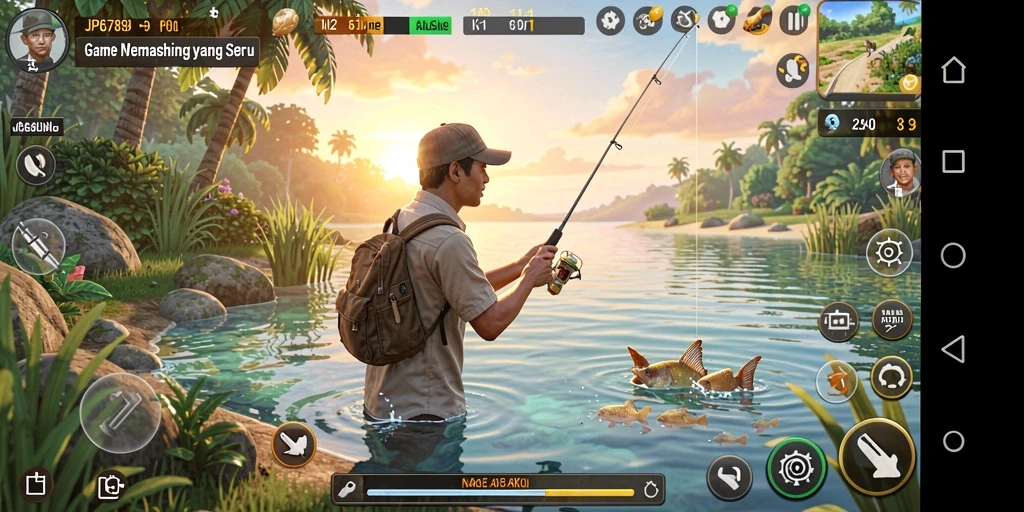 Tangkapan besar dalam gameplay memancing JP6789 yang seru.