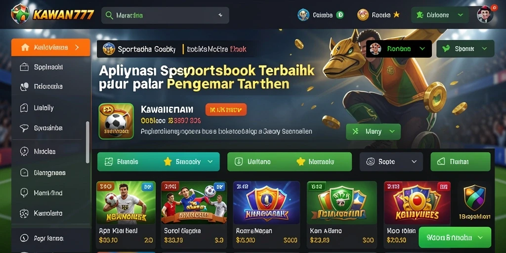Tampilan gameplay menarik dari KAWAN777 dalam taruhan olahraga.