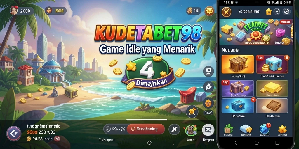 Screenshot gameplay KUDETABET98 menampilkan aksi seru di dunia Idle.