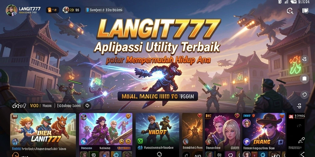 Tampilan antarmuka LANGIT777 yang modern dan intuitif.