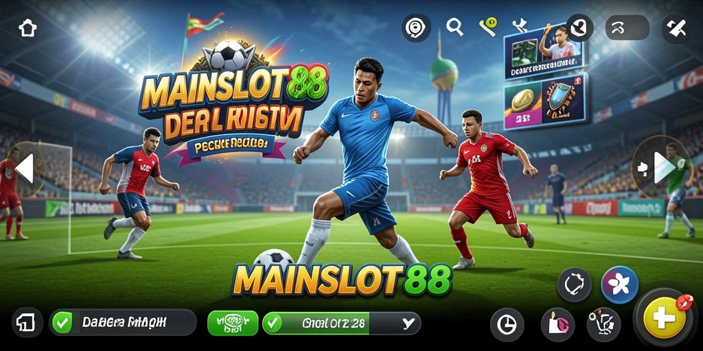 Screenshot MAINSLOT88 menampilkan aksi seru dalam permainan olahraga.