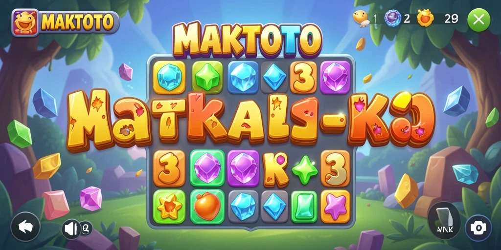 Gameplay seru MAKTOTO dengan tantangan match-3 yang menarik.