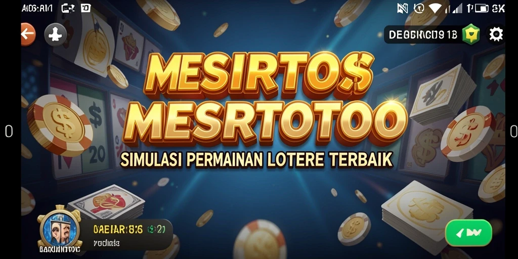Screenshot gameplay MESIRTOTO yang menampilkan keseruan permainan lotere.