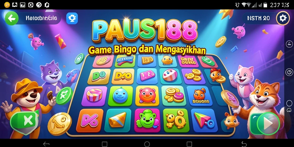 Tampilan gameplay Bingo yang seru dan interaktif.
