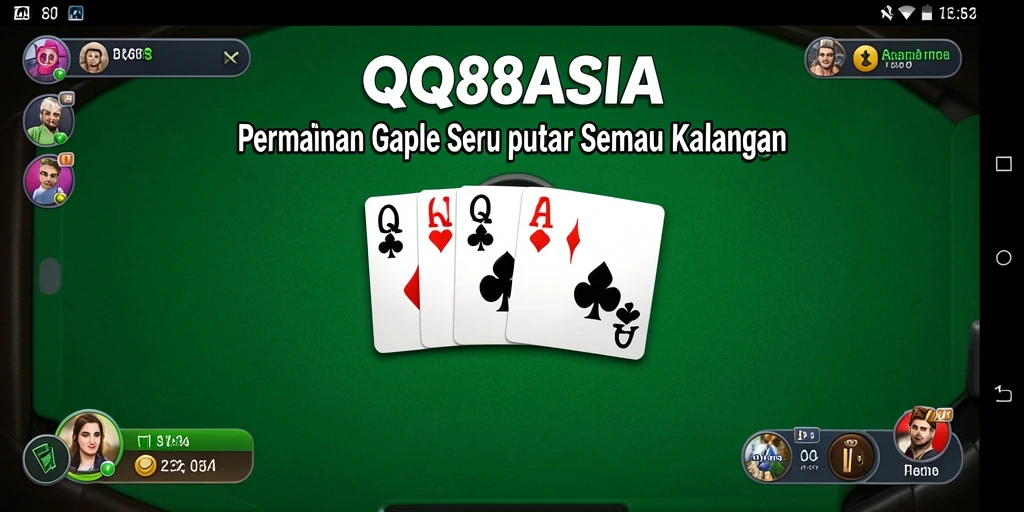 Screenshot gameplay Gaple yang menampilkan keseruan permainan.