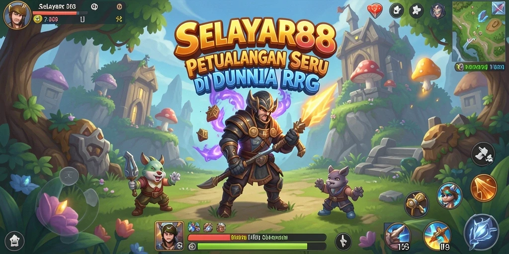 Tampilan gameplay SELAYAR88 saat petualangan RPG berlangsung.