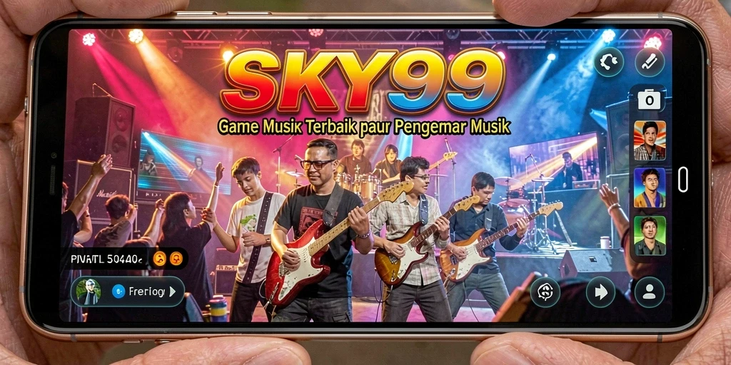 Tampilan utama SKY99 dengan berbagai pilihan lagu menarik.