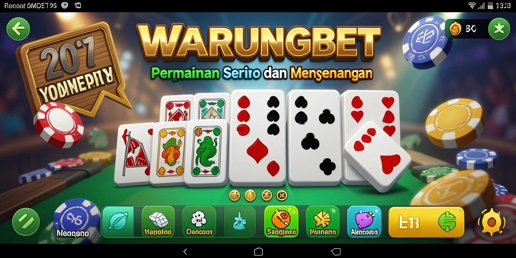Tampilan gameplay seru dari WARUNGBET yang menampilkan kesenangan bermain Domino.